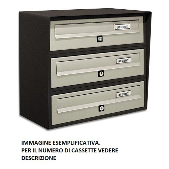 Vendita online Casellario postale 6 posti orizzontale esterno - Slim